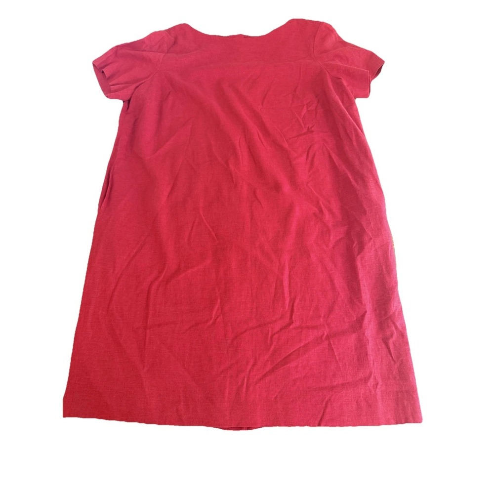 Elizabeth by Liz Claiborne‎ Dress 16 Red linen rayon blend
